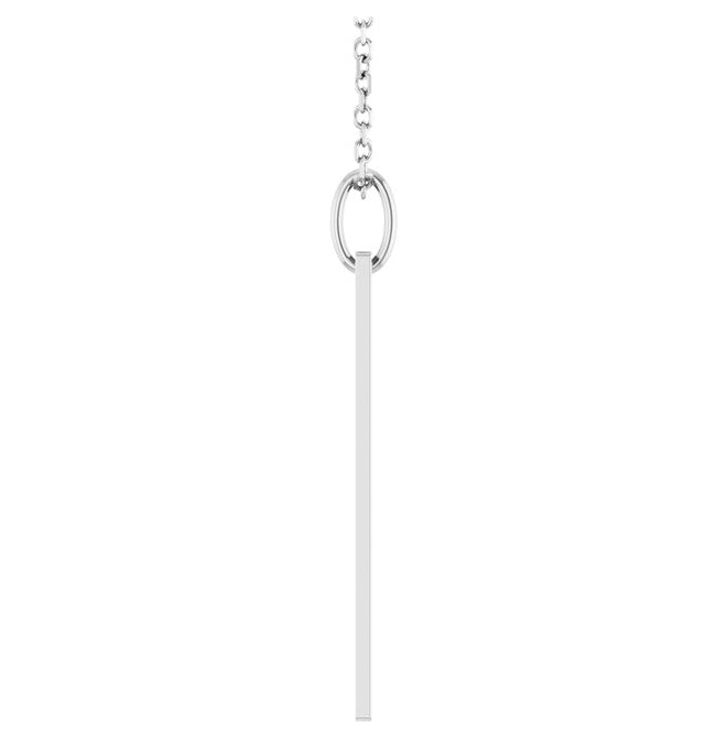Sterling Silver 27.1 X 6.6 Mm 16-18 In Polished Roman Numeral Year 2025 Necklace