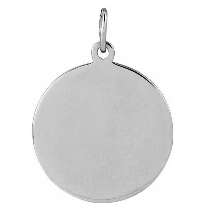 Sterling Silver 21.1 X 15 Mm Polished Engravable Baseball/Softball Pendant