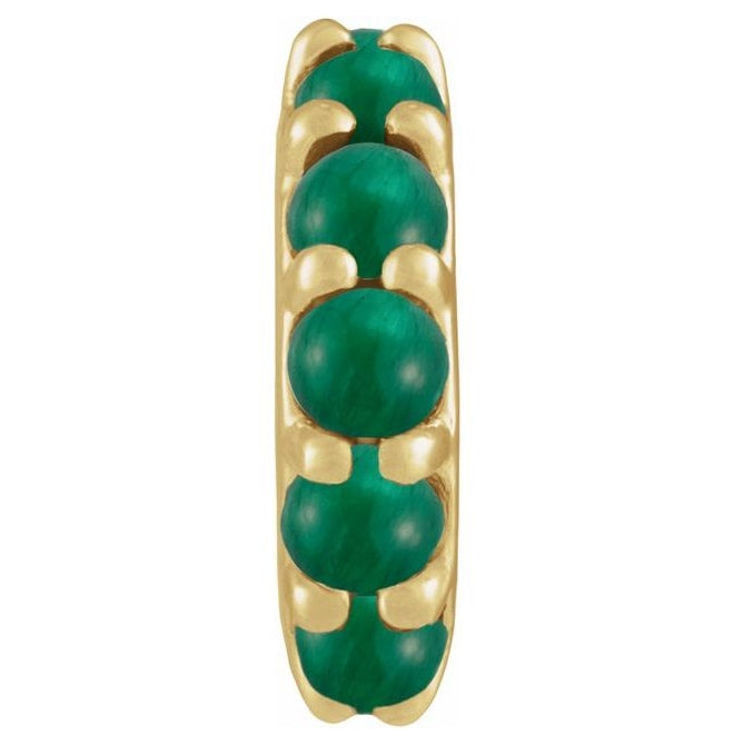 14K Yellow Gold Round 2 Mm Polished Natural Cabochon Spacer Charm/Pendant
