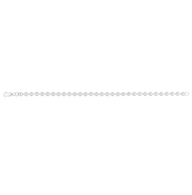 Sterling Silver 4.1 Mm 7 In Polished Bead Chain With Lobster Clasp