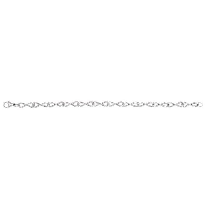 Sterling Silver 5.46 Mm 7 In Lobster Clasp Polished Figure Eight Chain