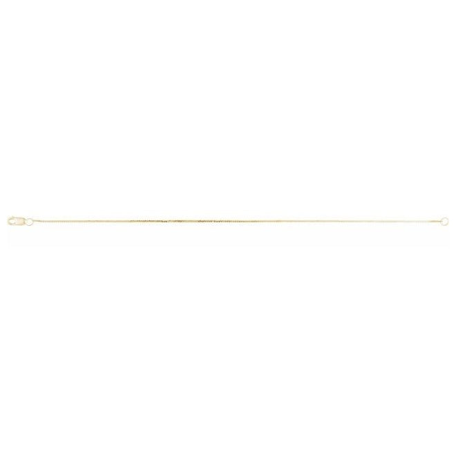 14K Yellow Gold Or Sterling Silver 0.9 Mm Lobster Clasp Polished Serpentine Flat Chain