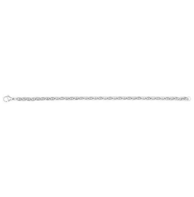 14K Yellow Gold-Filled Or Sterling Silver 4.5 Mm 7 In Lobster Clasp Polished Curbed Anchor Chain