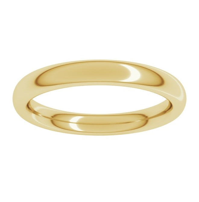 10K Yellow Gold Heavyweight Comfort-Fit European-Style Band