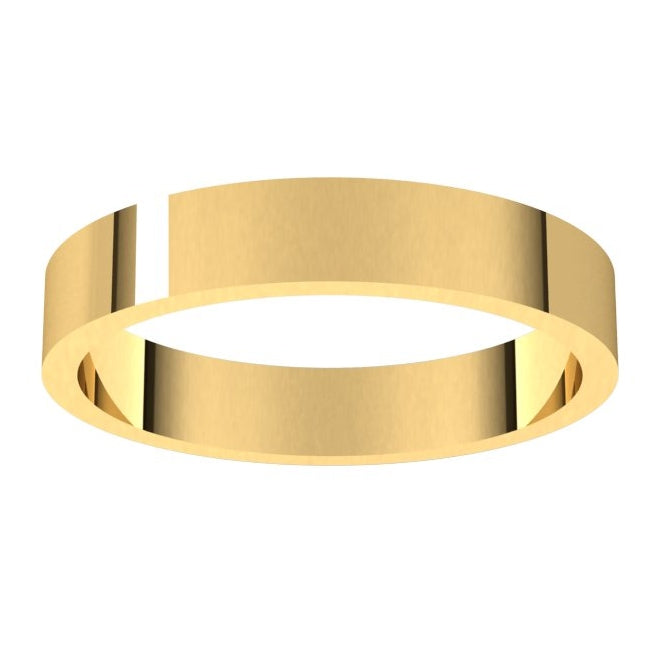 18K Yellow Gold 3.5 mm Flat Band Size 7