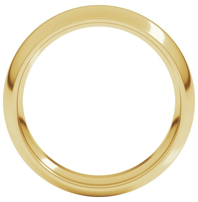 10K Yellow Gold Half Round Band