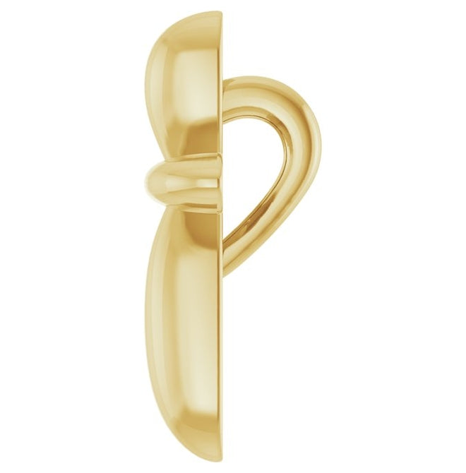 14K Yellow Gold 10 X 7.72 Mm Polished Cross Pendant