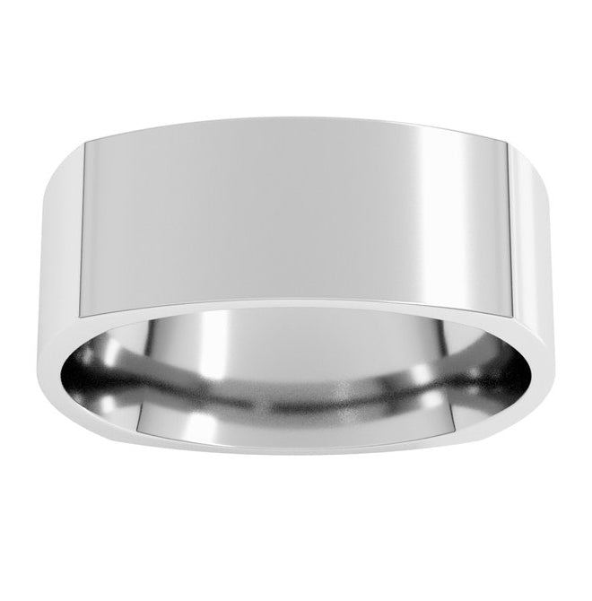 Platinum 7 Mm Comfort-Fit Standard Weight Standard Weight Comfort-Fit Square Band Size 8.5