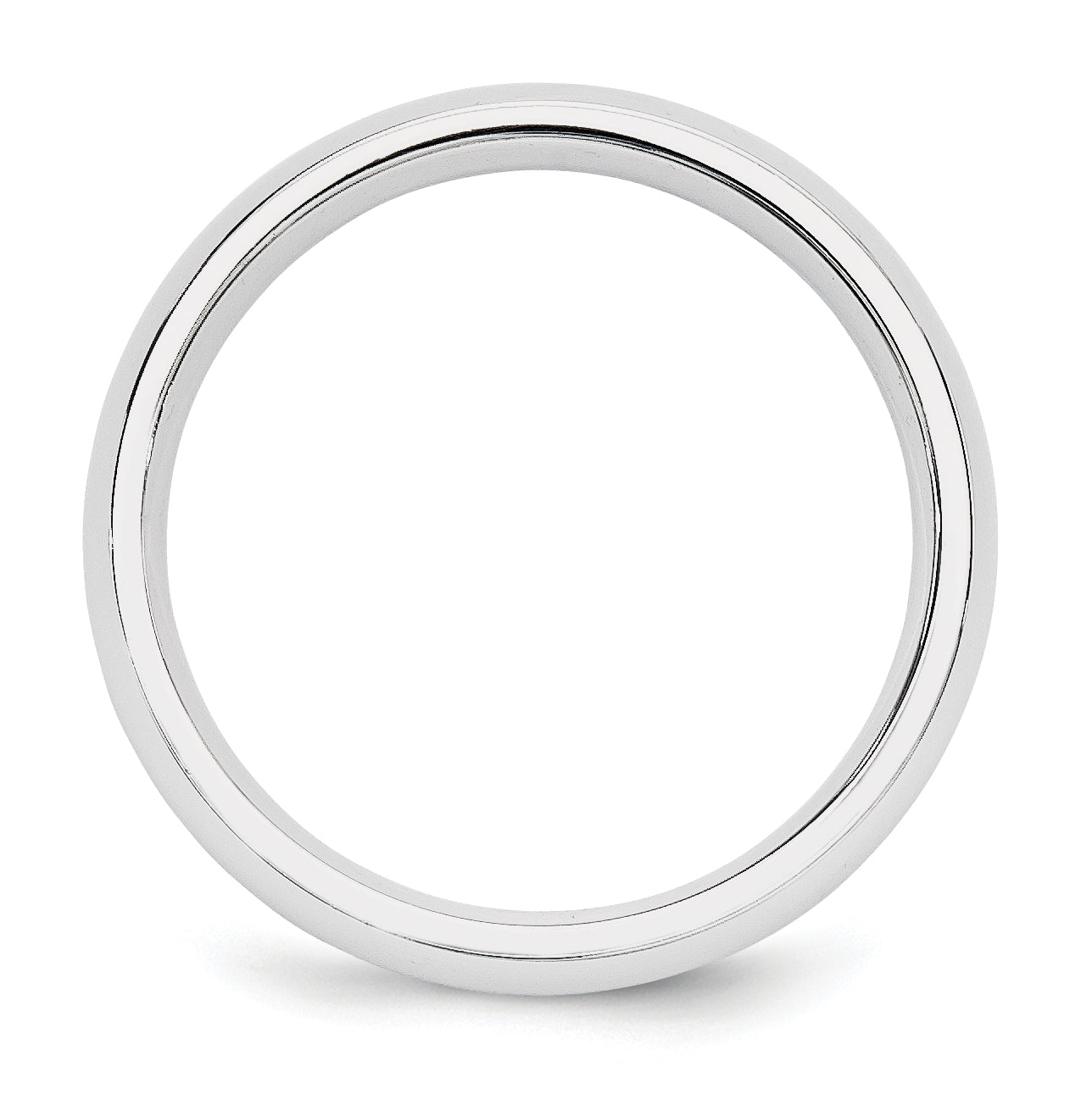 10k White Gold 5mm Standard Weight Comfort Fit Wedding Band Size 5.5