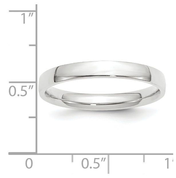 10k Yellow Or White Gold Lightweight Comfort Fit Wedding Band