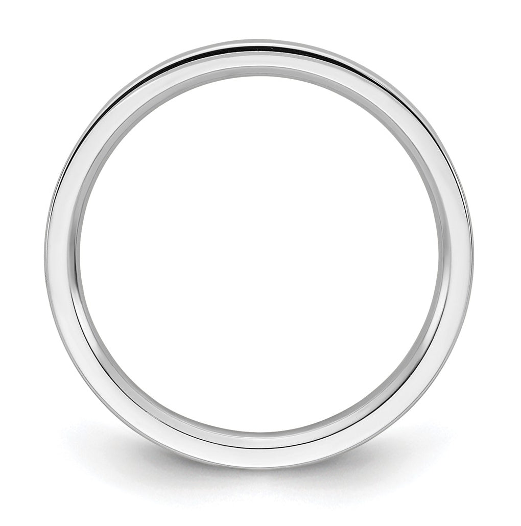 10K Yellow Or White Gold Standard Weight Flat Comfort Fit Wedding Band
