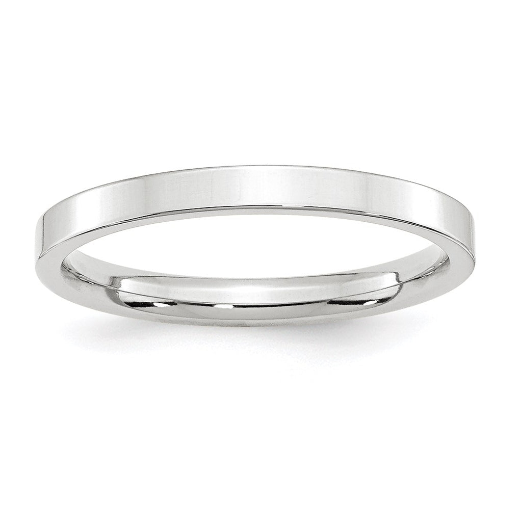 10K Yellow Or White Gold Standard Weight Flat Comfort Fit Wedding Band