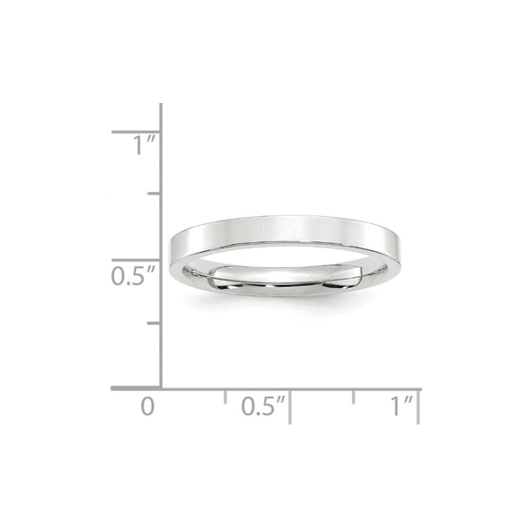 10K Yellow Or White Gold Standard Weight Flat Comfort Fit Wedding Band