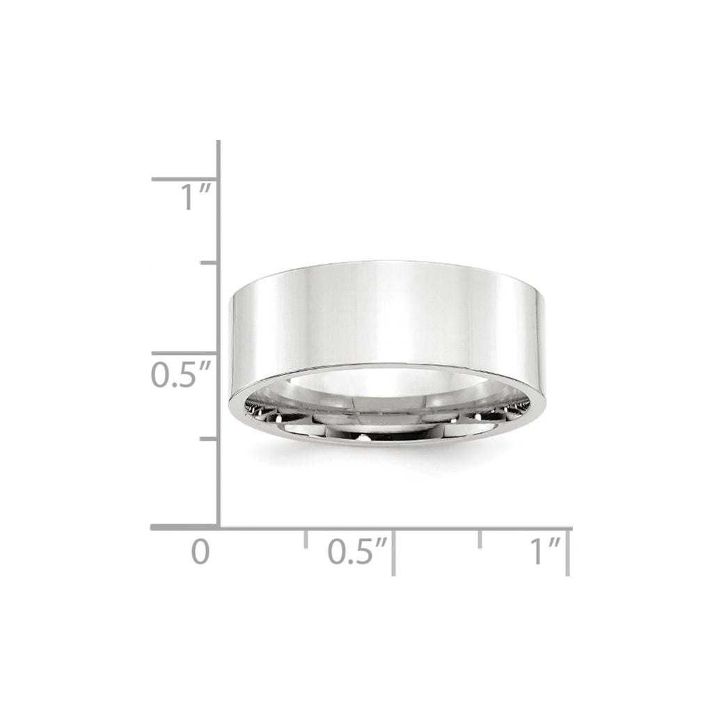 10K Yellow Or White Gold Standard Weight Flat Comfort Fit Wedding Band