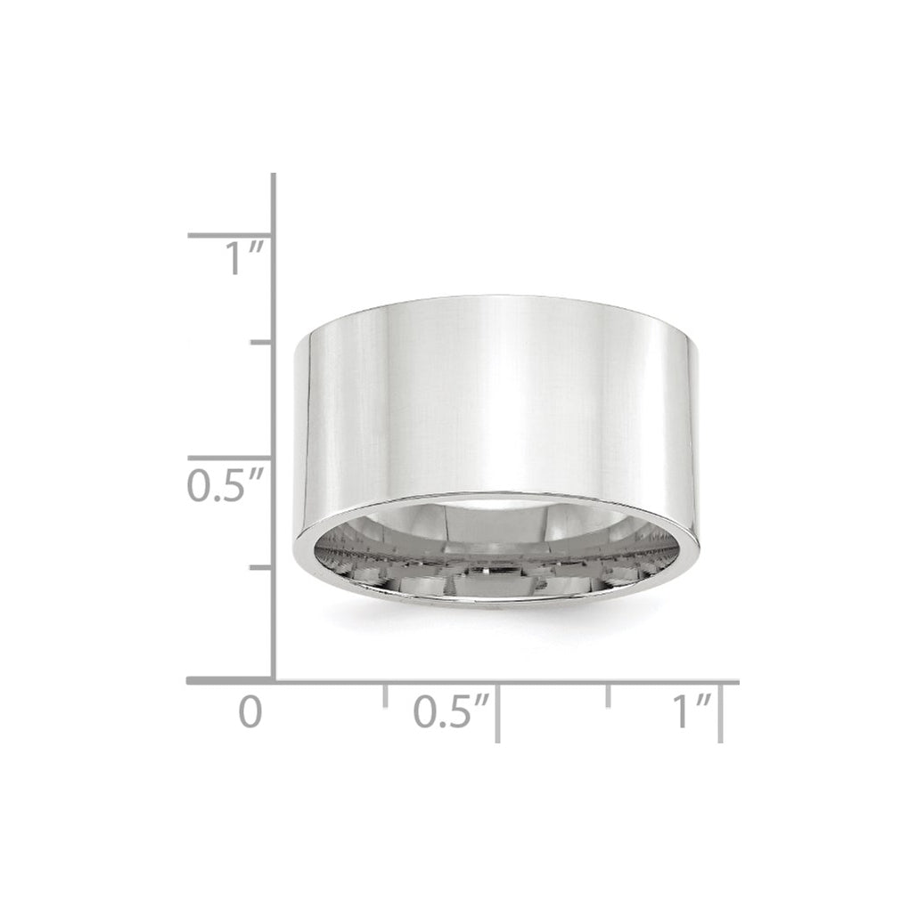 10K Yellow Or White Gold Standard Weight Flat Comfort Fit Wedding Band