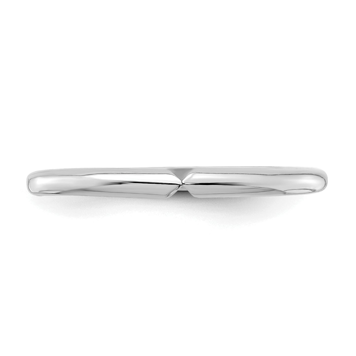 14K White Gold 4 prong 1/2 round Very Lightweight Shank Sz 7