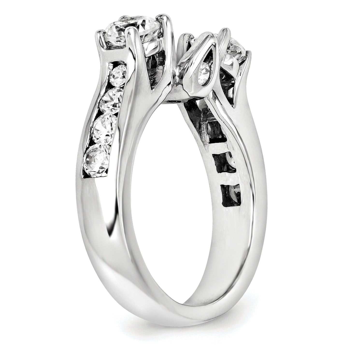 14K White Gold Diamond Engagement Ring