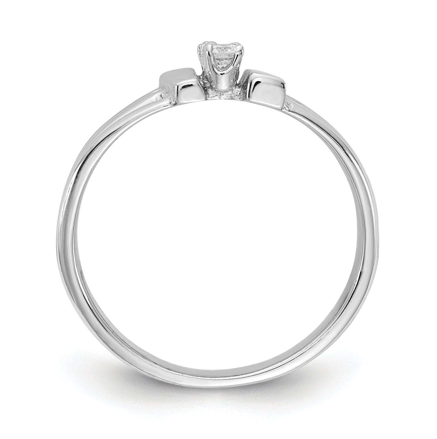 14k White Gold AAA Diamond ring