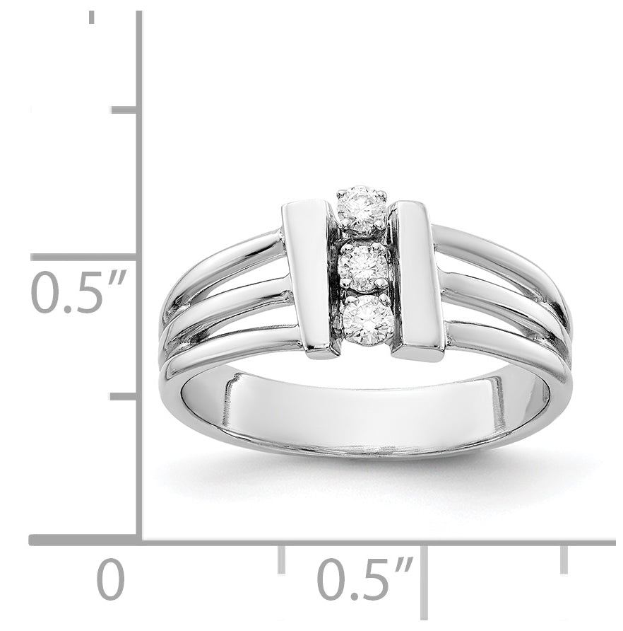 14k White Gold AAA Diamond ring