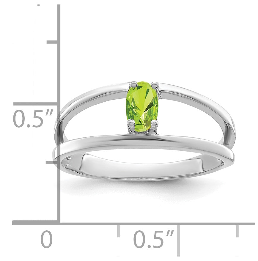 Sterling Silver Rhodium plated Family and Mothers Jewelry Ring, 1-stone