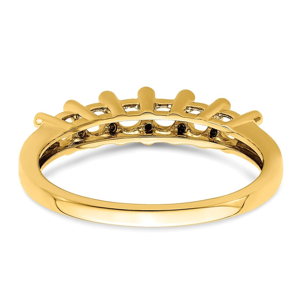 14K Yellow Gold Family Jewelry Genuine Stone & Diamond Set Ring – Elegant Jewelry Gift for Birthday, Anniversary, Engagement, Wedding