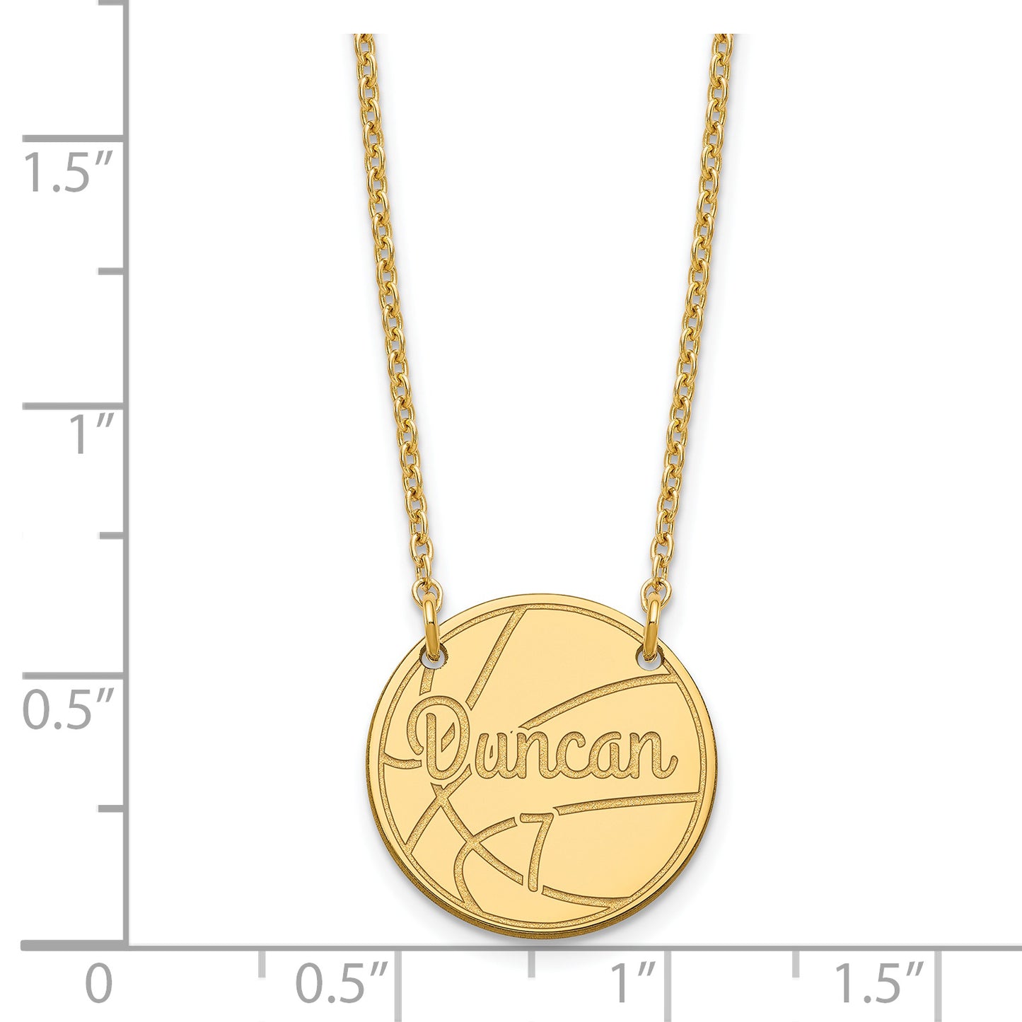 Sterling Silver Gold plated Small Customized Circle Necklace
