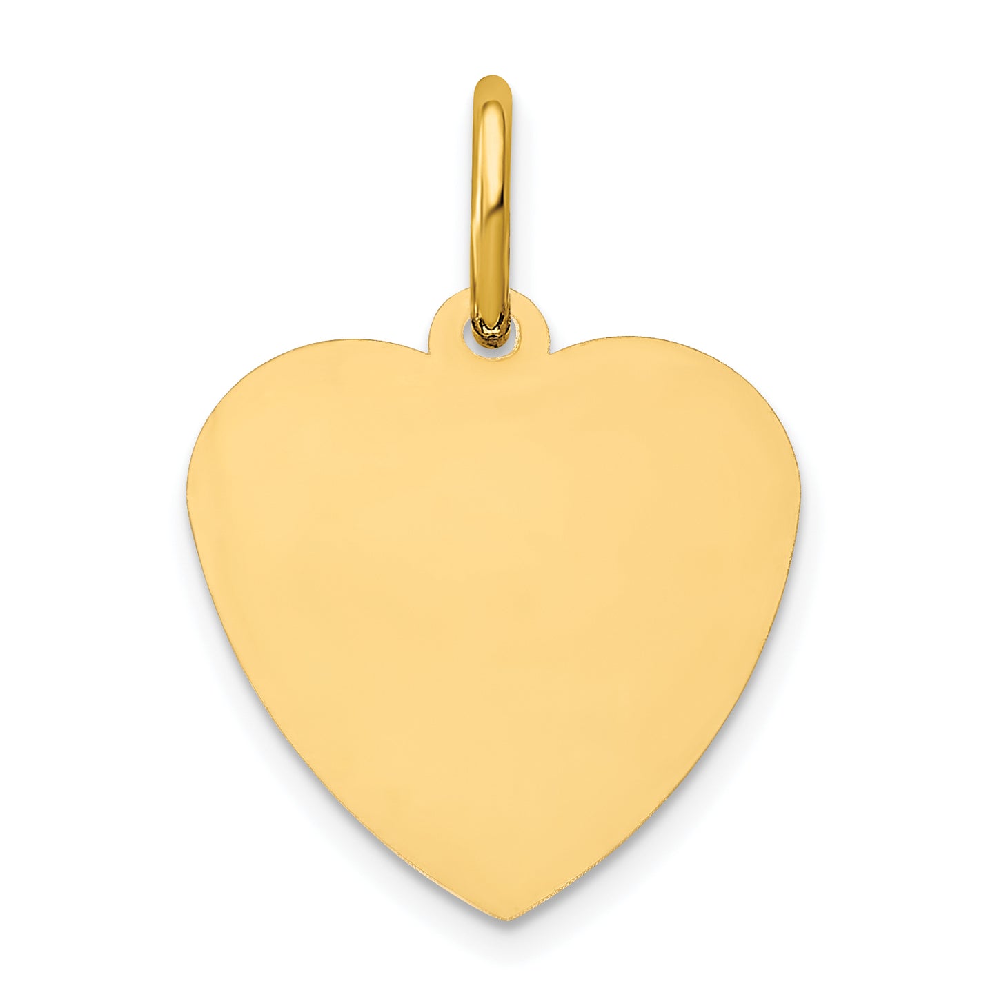 Sterling Silver Gold plated Small Heart Disc with Name Charm