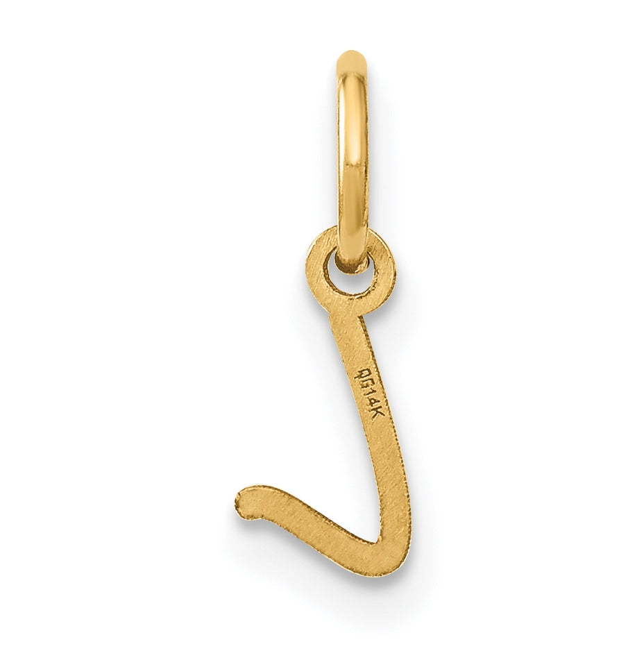 14K Yellow Gold Upper case Letter L Initial Charm