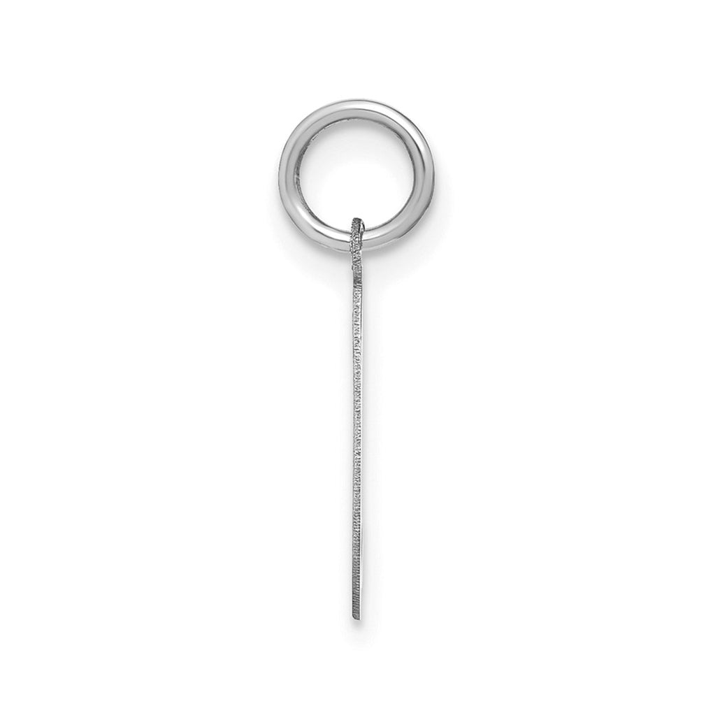 Sterling Silver Rhodium Plated Or Rose Plated Lower case Letter Initial Charm