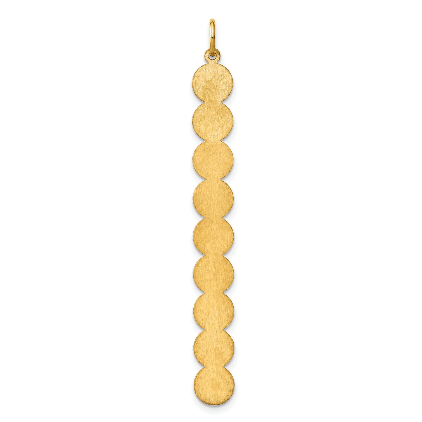 Sterling Silver Gold plated 9 Letter Bubble Pendant