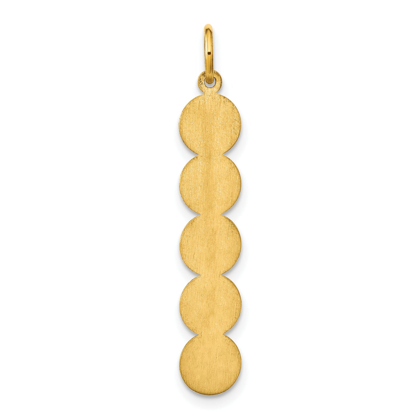 Sterling Silver Gold plated 5 Letter Bubble Pendant