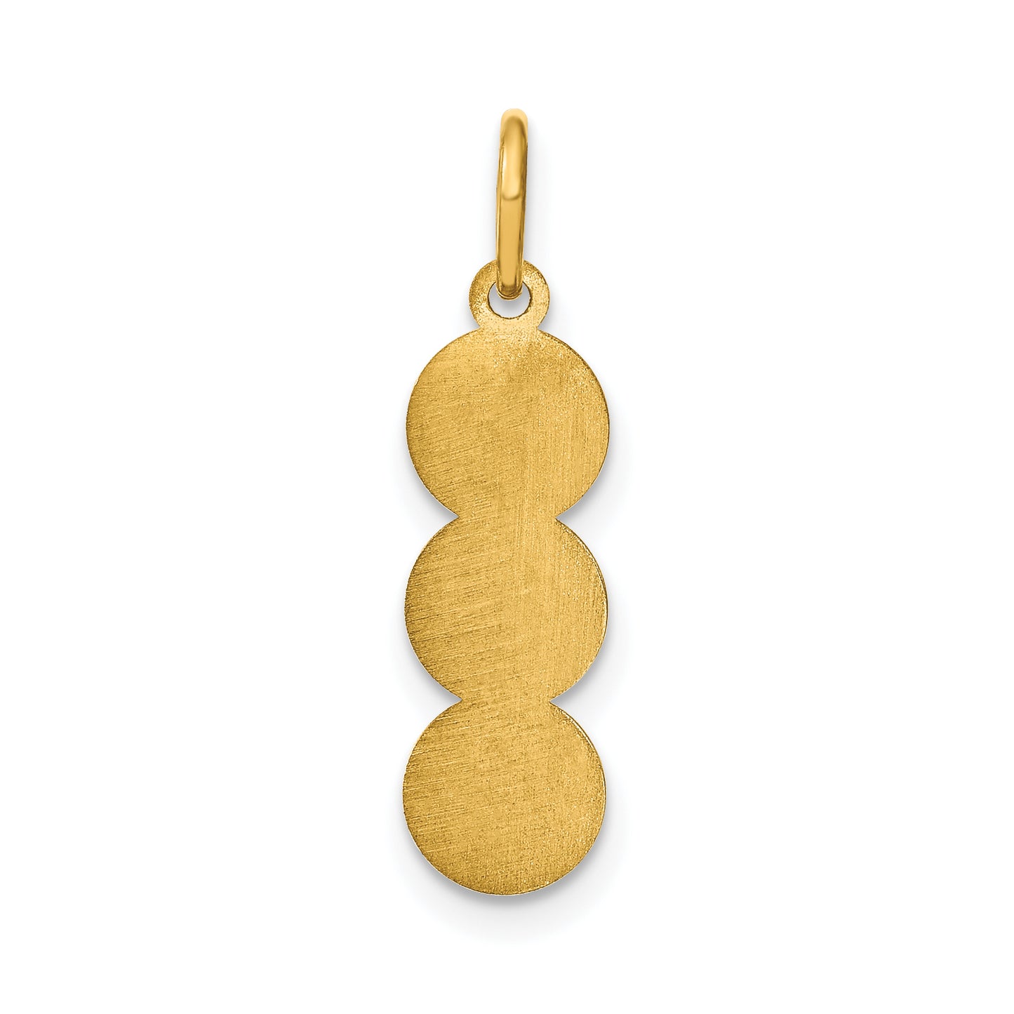 Sterling Silver Gold plated 3 Letter Bubble Pendant