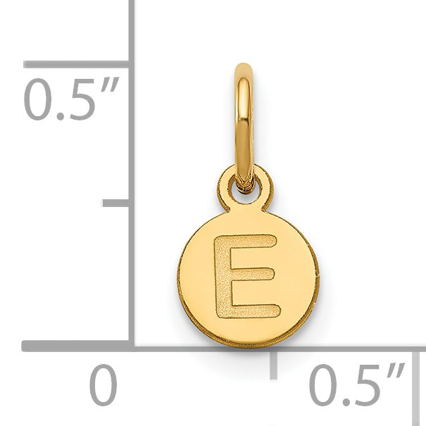 Sterling Silver Gold plated 1 Letter Bubble Pendant