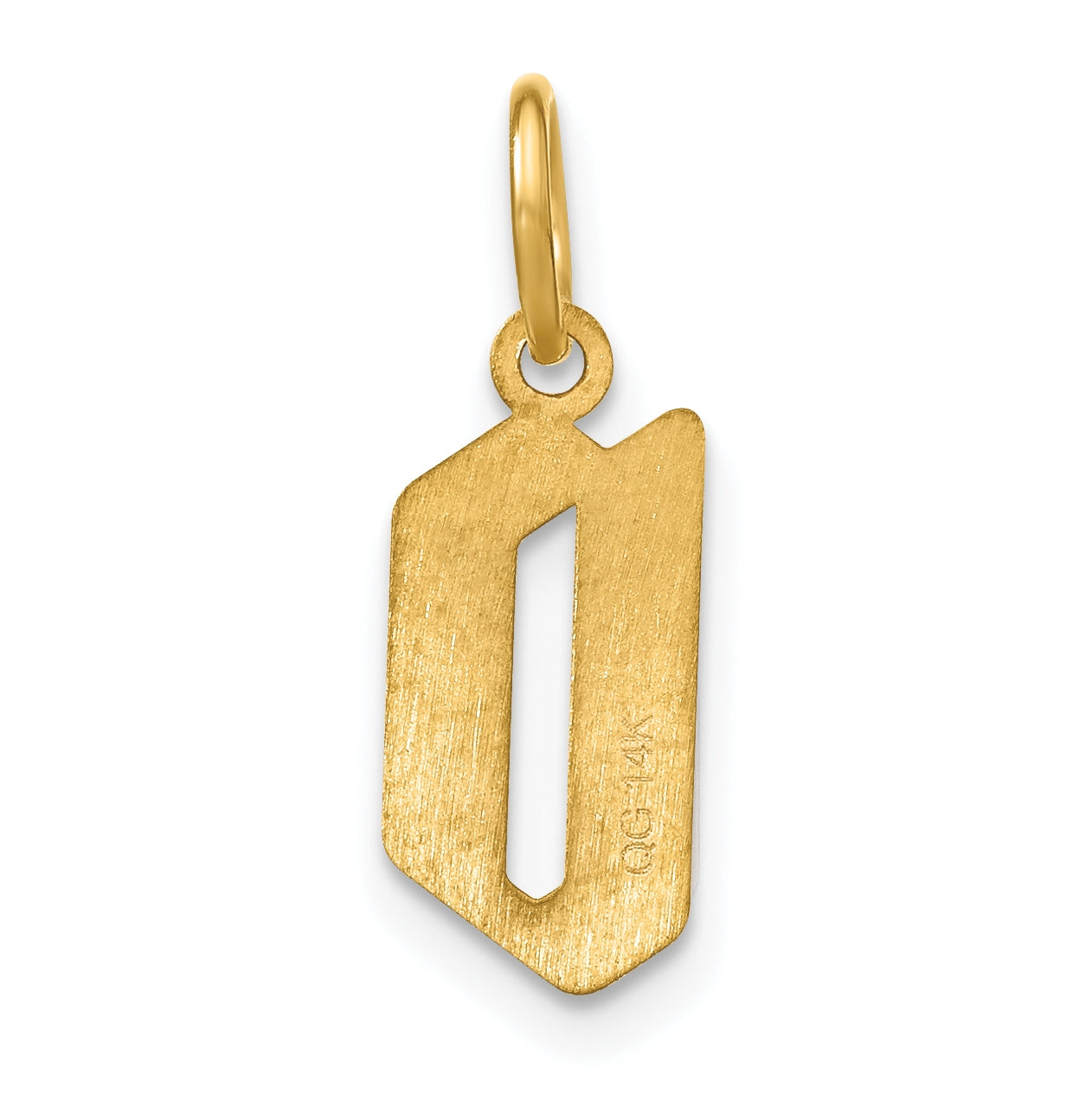 Sterling Silver Gold-plated Letter D Initial Pendant