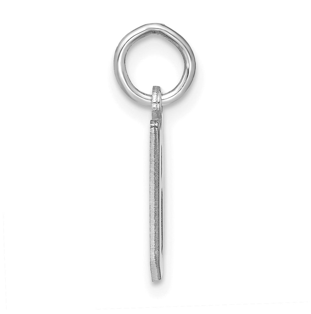 Sterling Silver Rhodium-plated Or Rose-plated Letter Initial Pendant