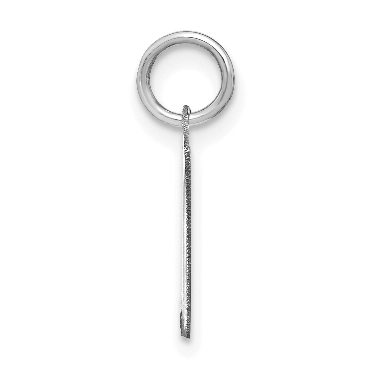 Sterling Silver Rhodium-plated Letter M Initial Pendant