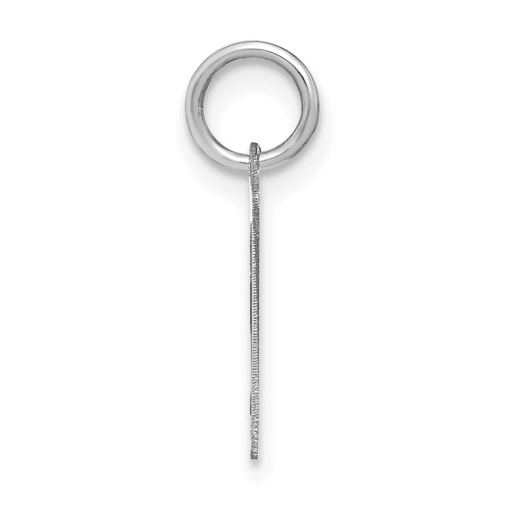 Sterling Silver Rhodium-plated Or Rose-plated Letter Initial Pendant