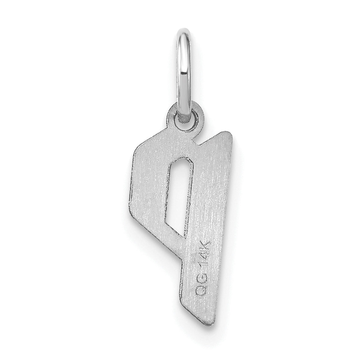 Sterling Silver Rhodium-plated Or Rose-plated Letter Initial Pendant