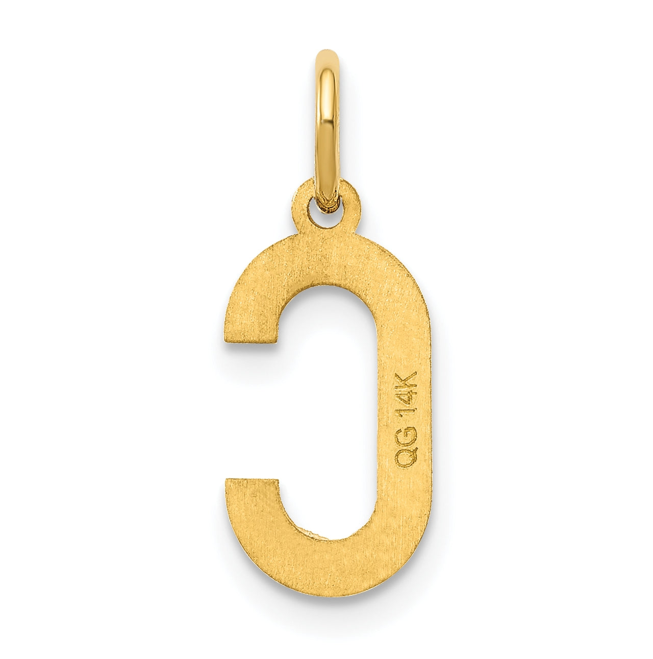 14K Yellow-Gold Initial C Letter Pendant