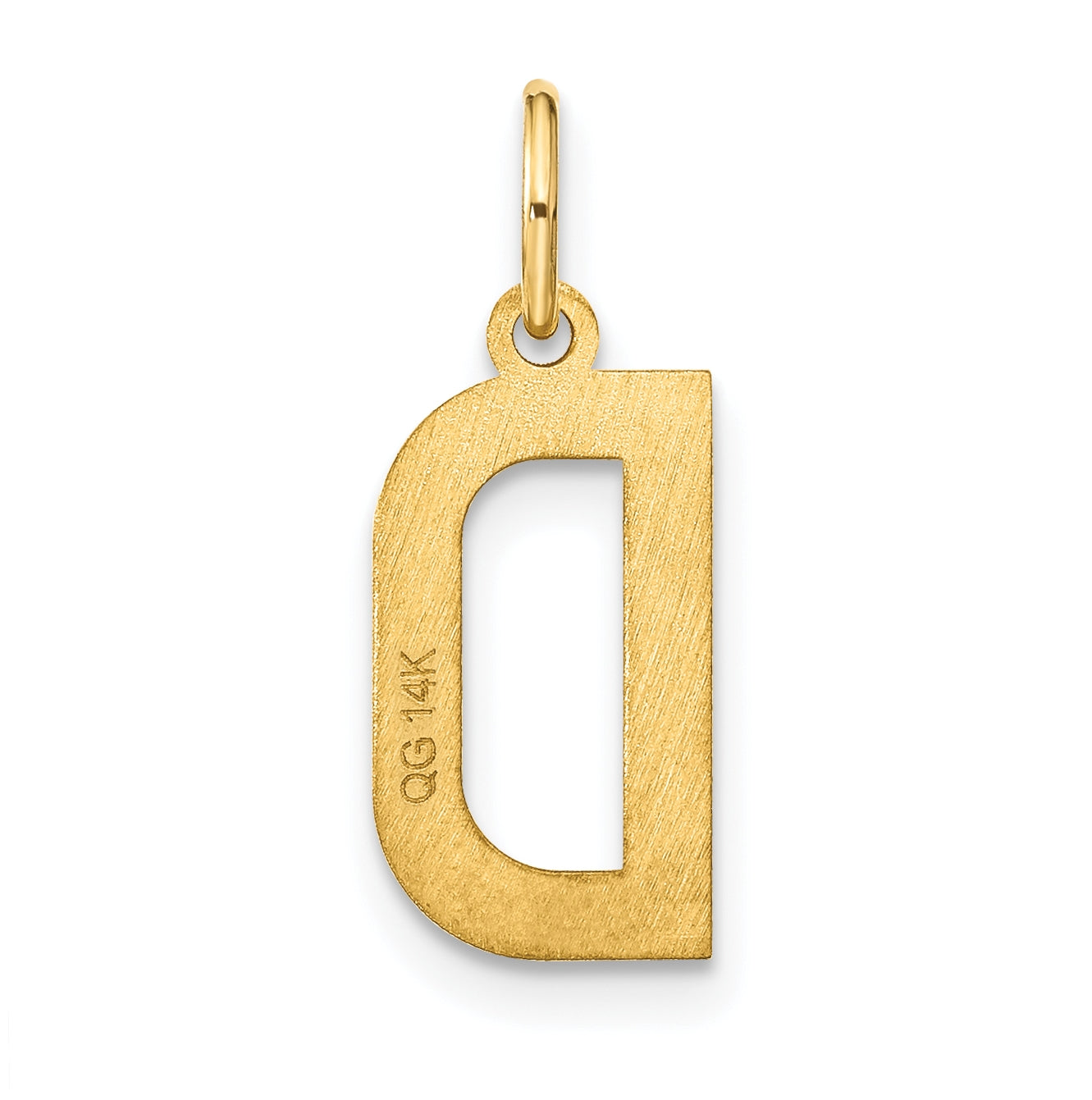 Sterling Silver Gold plated D Initial Pendant