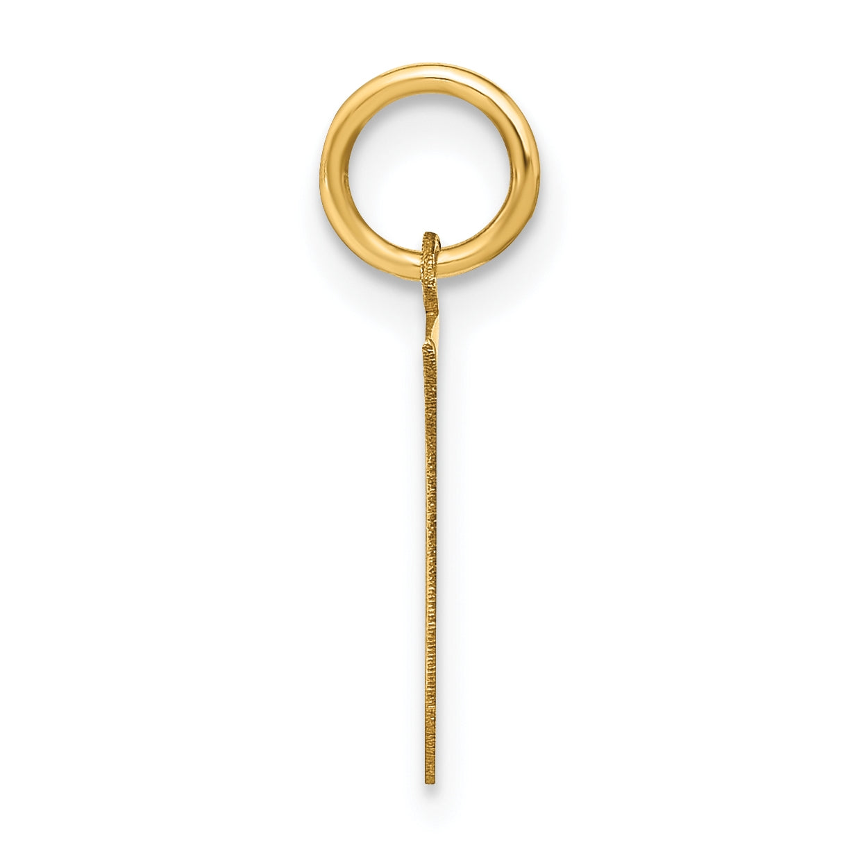 14K Yellow Gold Letter E Initial Pendants