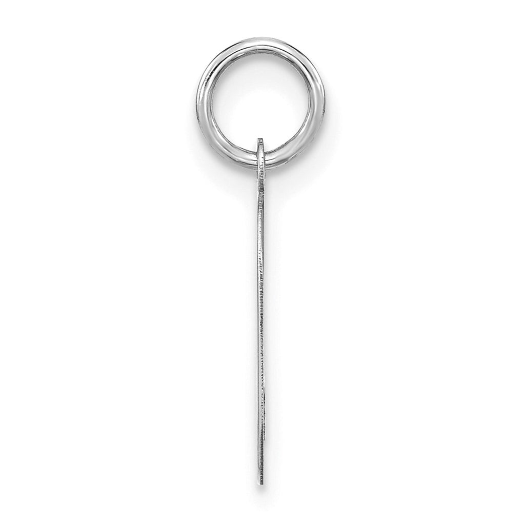 14K White Or Rose Gold Or Sterling Silver Rhodium Or Rose Or Gold-plated Letter Initial Pendant