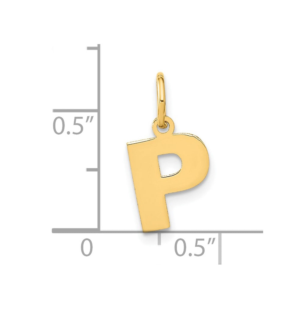14K White Gold Or Sterling Silver Rhodium Plated Or Rose Plated Letter Initial Pendant