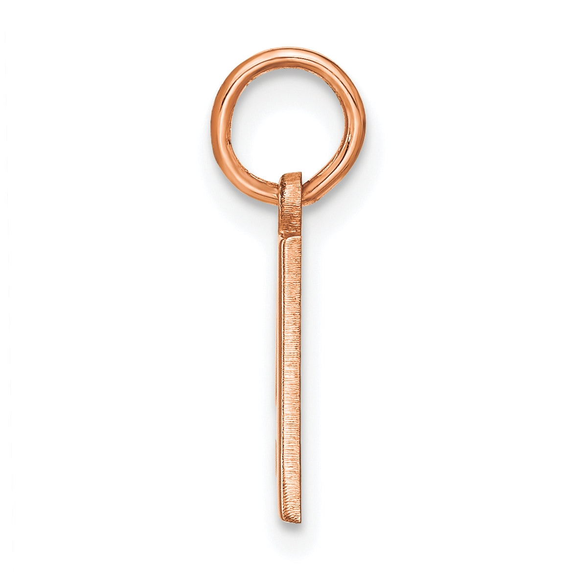 14k Rose Gold A Initial Pendants