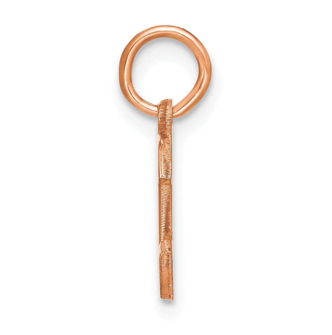 14k Rose Gold C Initial Pendants