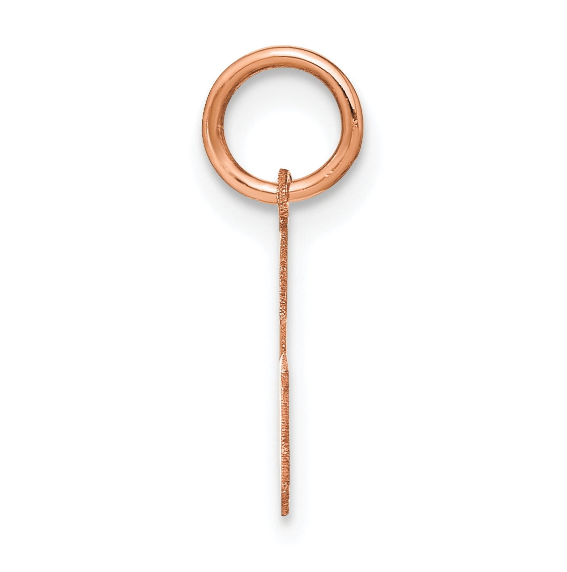 14k Rose Gold G Initial Pendants