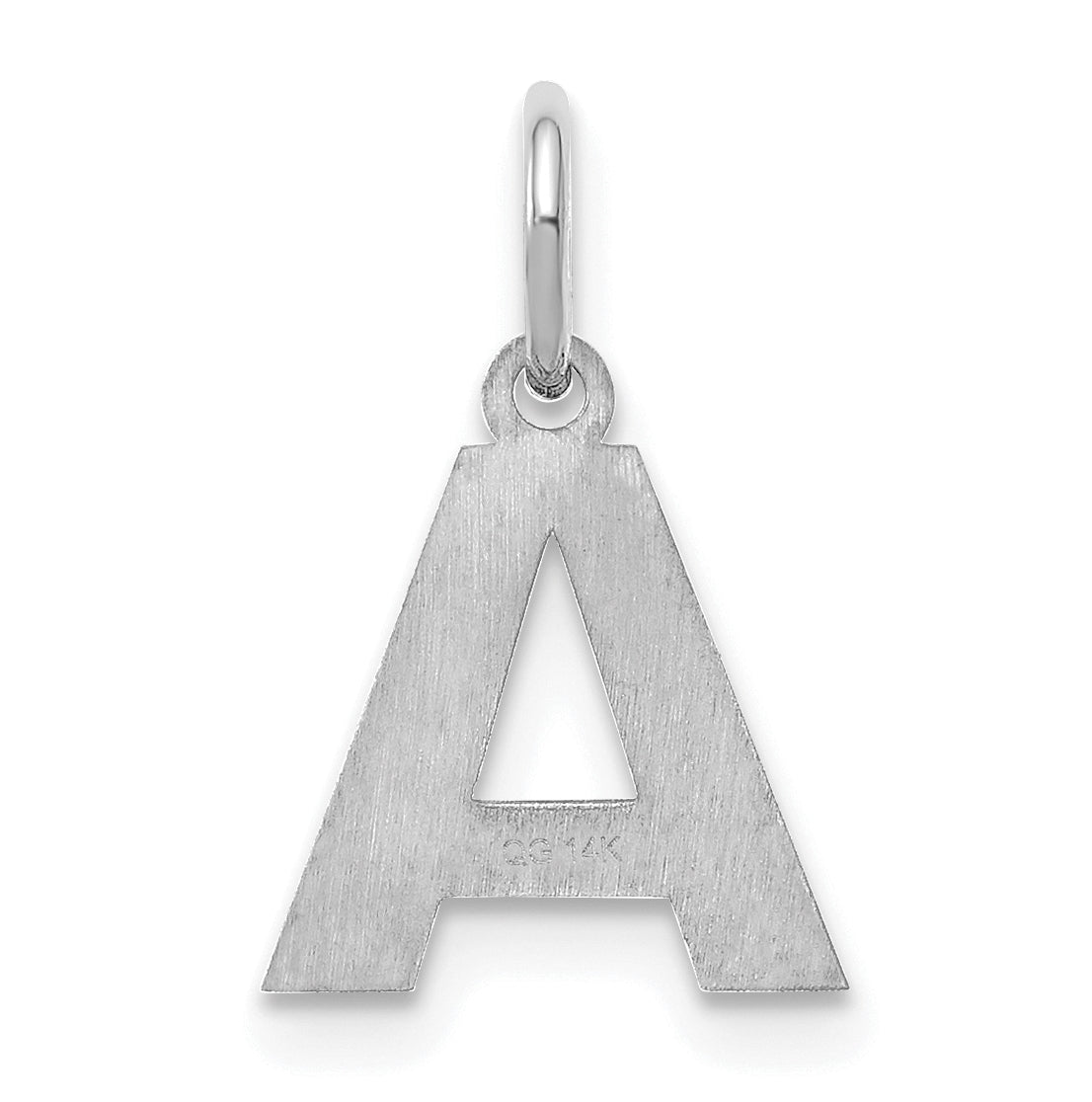 Sterling Silver Rhodium plated A Initial-Pendant