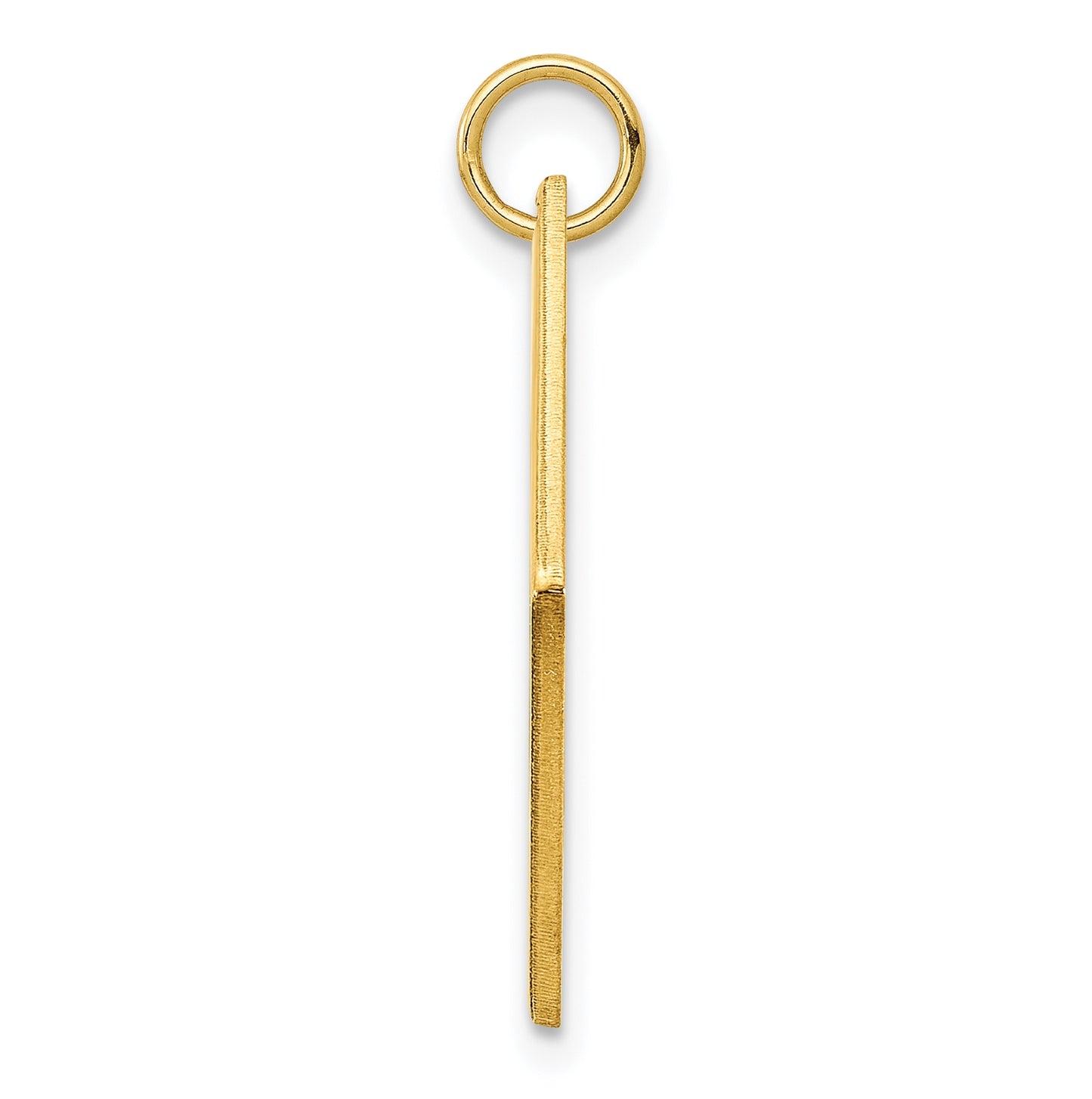 14k Polished Yellow Gold Letter R Initial Charm