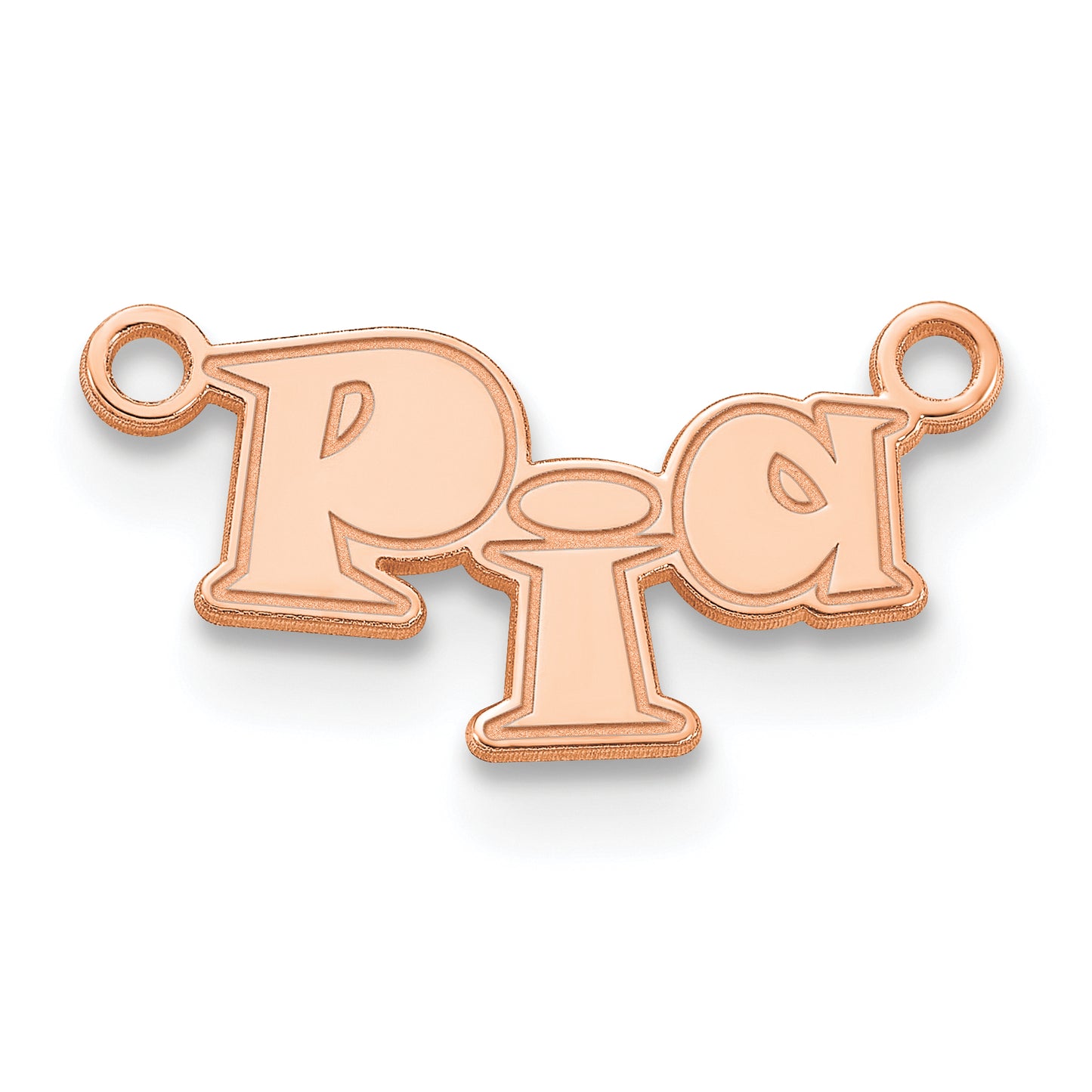 14k Polished Rose Gold Snap ITC Font Name Plate