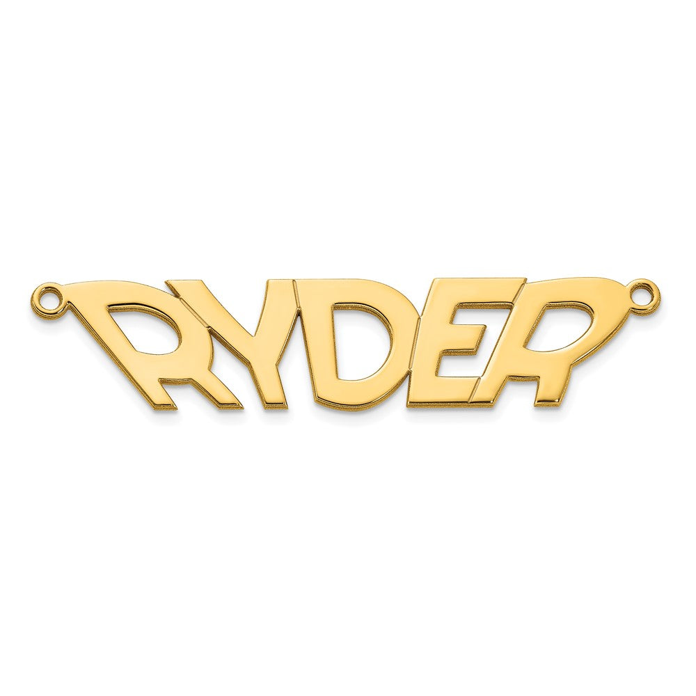 14k Polished Yellow Gold VinnieBoombah Font Name Plate